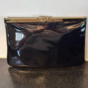 Black Patent Purse , Vintage